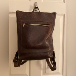 Beautiful Portland leather goods laptop backpack!